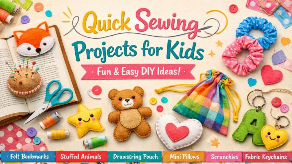Quick Sewing Projects for Kids Fun, Easy & Creative Ideas for Young Makers